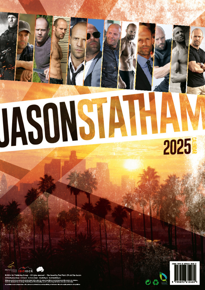 Bild: 9798893610482 | Jason Statham Kalender 2025 | Kalender | 14 S. | Deutsch | 2025