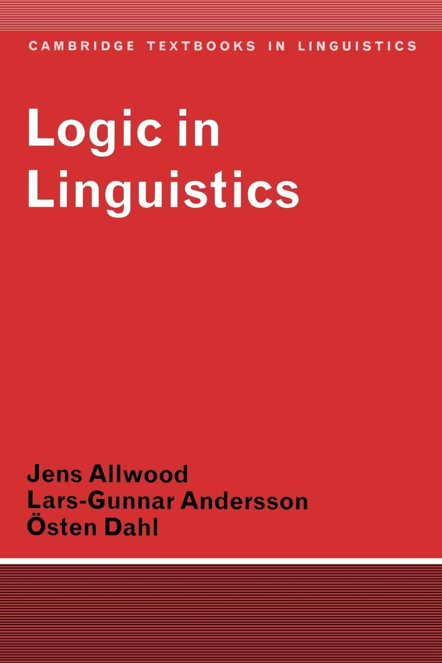 Cover: 9780521291743 | Logic in Linguistics | Jens Allwood (u. a.) | Taschenbuch | Paperback
