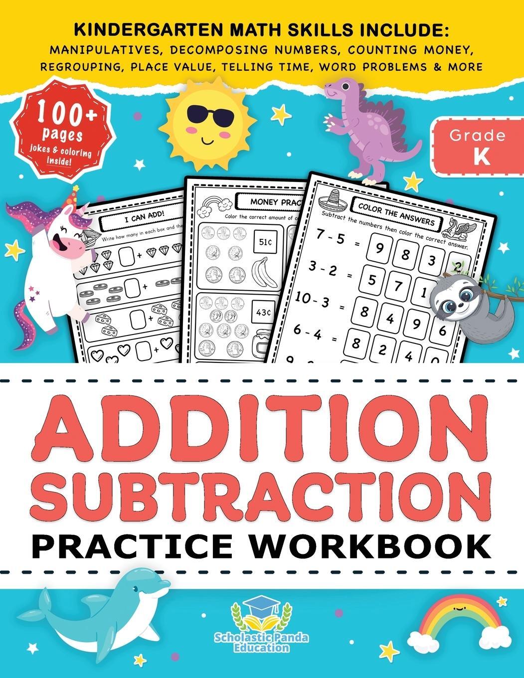 Cover: 9781953149343 | Addition Subtraction Practice Workbook | Scholastic Panda Education