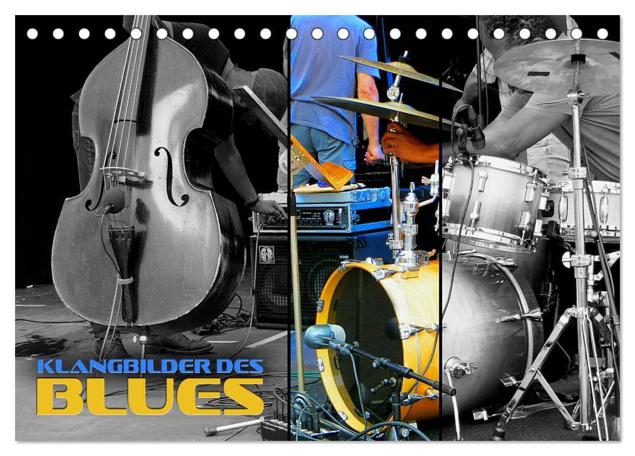 Cover: 9783435302390 | Klangbilder des Blues (Tischkalender 2025 DIN A5 quer), CALVENDO...