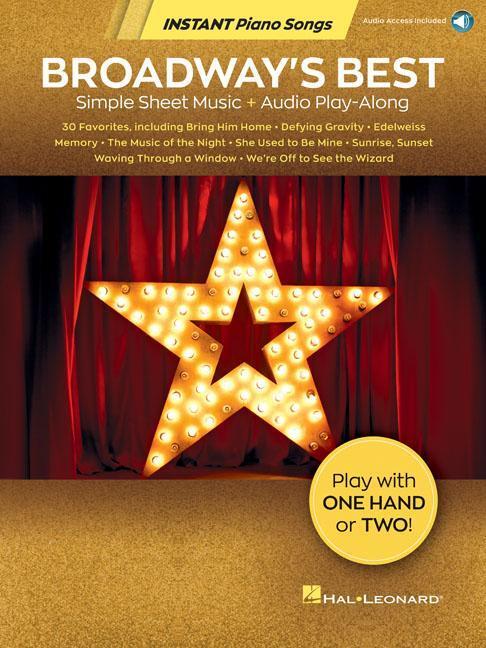 Cover: 9781540070869 | Broadway's Best | Simple Sheet Music + Audio Play-Along | Corp | Buch