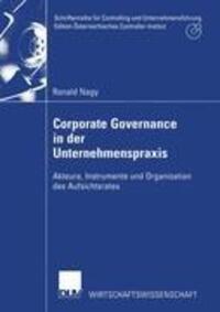 Cover: 9783824406685 | Corporate Governance in der Unternehmenspraxis | Ronald Nagy | Buch