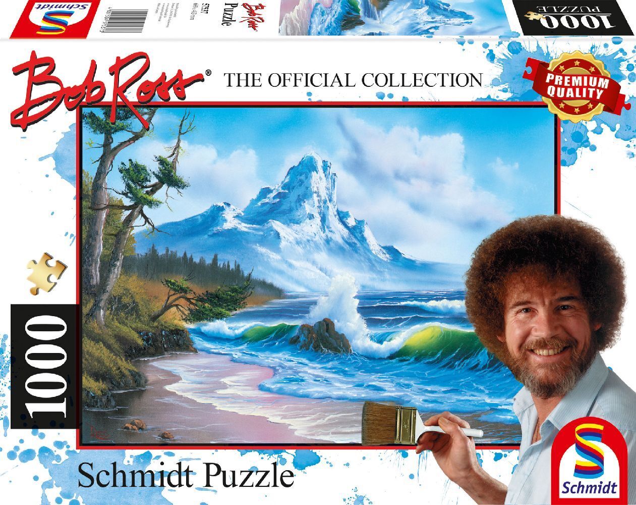 Cover: 4001504575373 | Berg am Meer | Puzzle Bob Ross 1.000 Teile | Spiel | Schachtel | 2023