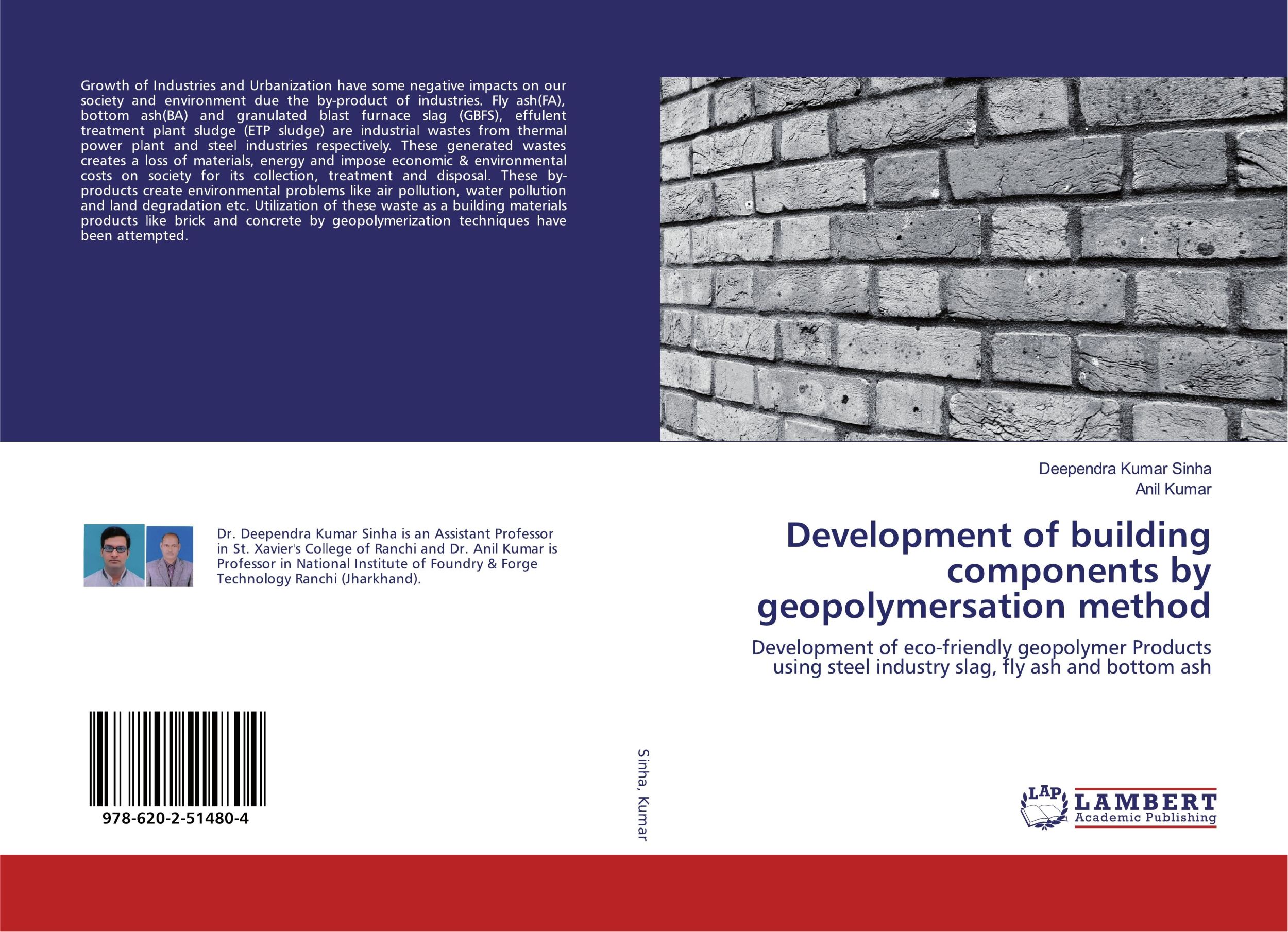 Cover: 9786202514804 | Development of building components by geopolymersation method | Buch