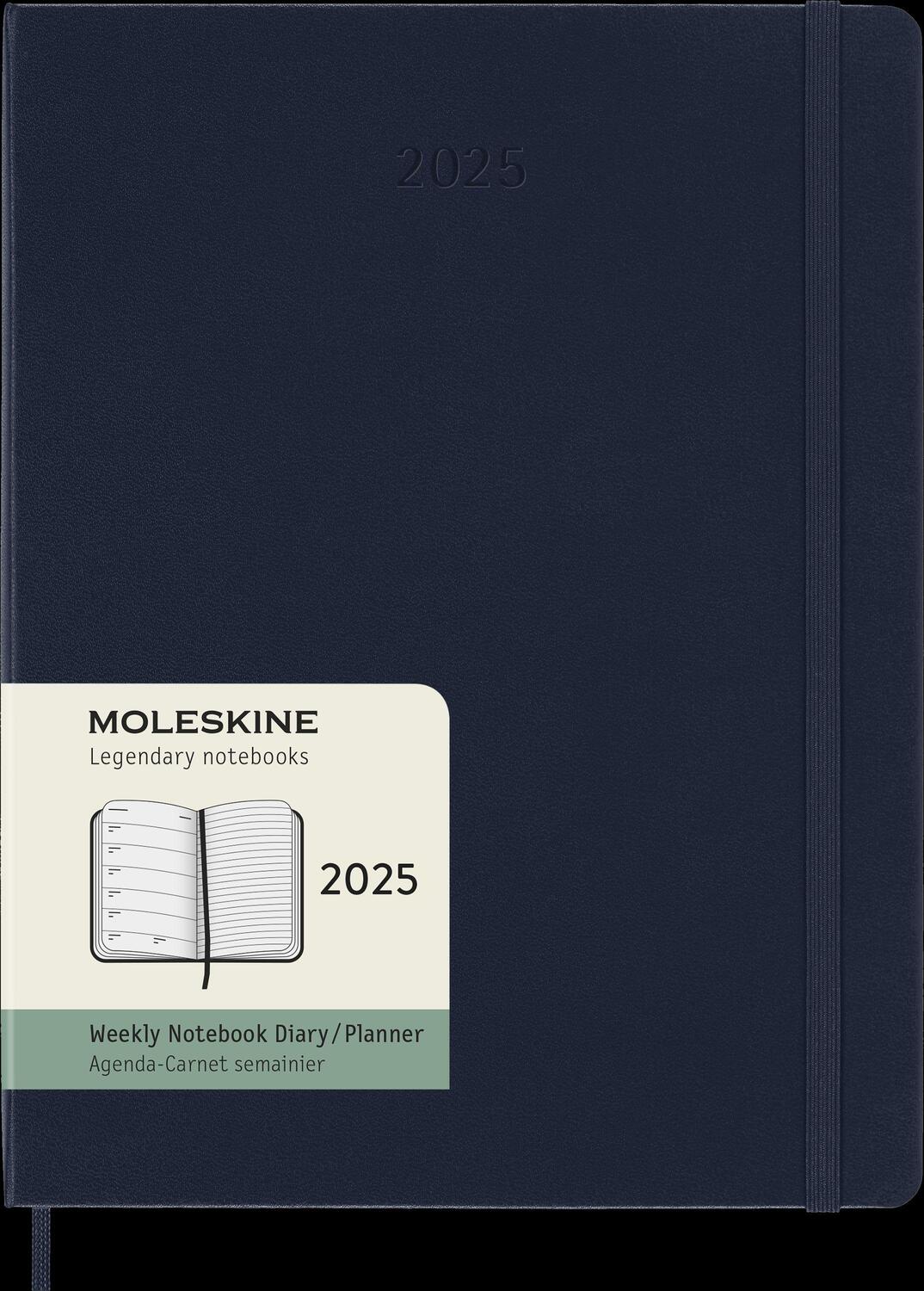 Bild: 8056999270407 | Moleskine 12 Monate Wochen Notizkalender 2025, XL, 1 Wo = 1 Seite,...