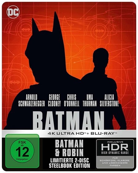 Cover: 5051890332721 | Batman &amp; Robin | 4K Ultra HD Blu-ray + Blu-ray / Limited Steelbook