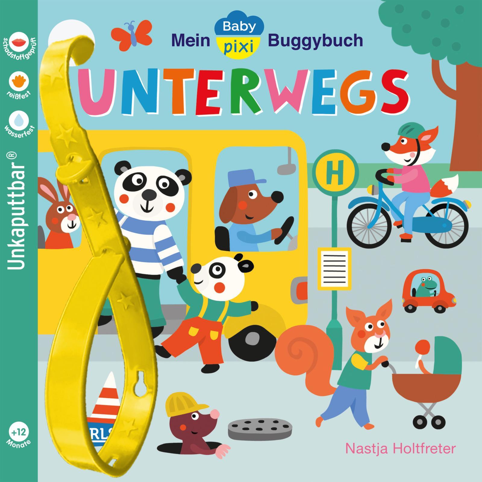 Cover: 9783551062222 | Baby Pixi (unkaputtbar) 107: Mein Baby-Pixi-Buggybuch: Unterwegs