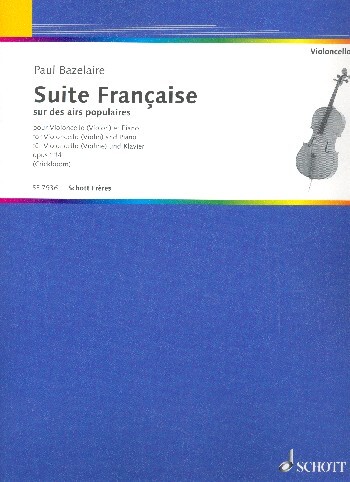 Cover: 9790543500716 | Suite francaise op.114 sur des airs populaires pour violoncelle et...