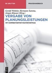 Cover: 9783110337778 | Vergabe von Planungsleistungen in Sektorenbereichen | Webeler (u. a.)