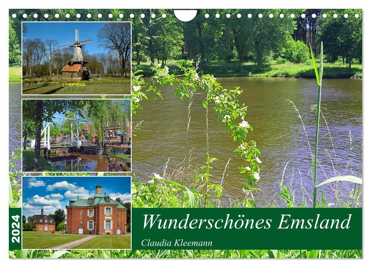 Cover: 9783383133633 | Wunderschönes Emsland (Wandkalender 2024 DIN A4 quer), CALVENDO...