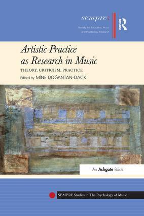 Cover: 9781138284548 | Artistic Practice as Research in Music: Theory, Criticism, Practice