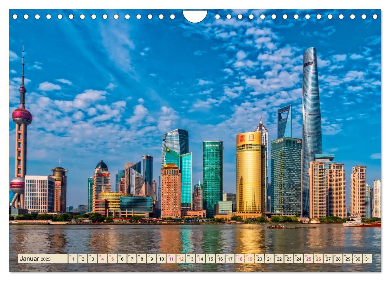 Bild: 9783435439218 | Städte der Welt - Shanghai (Wandkalender 2025 DIN A4 quer),...