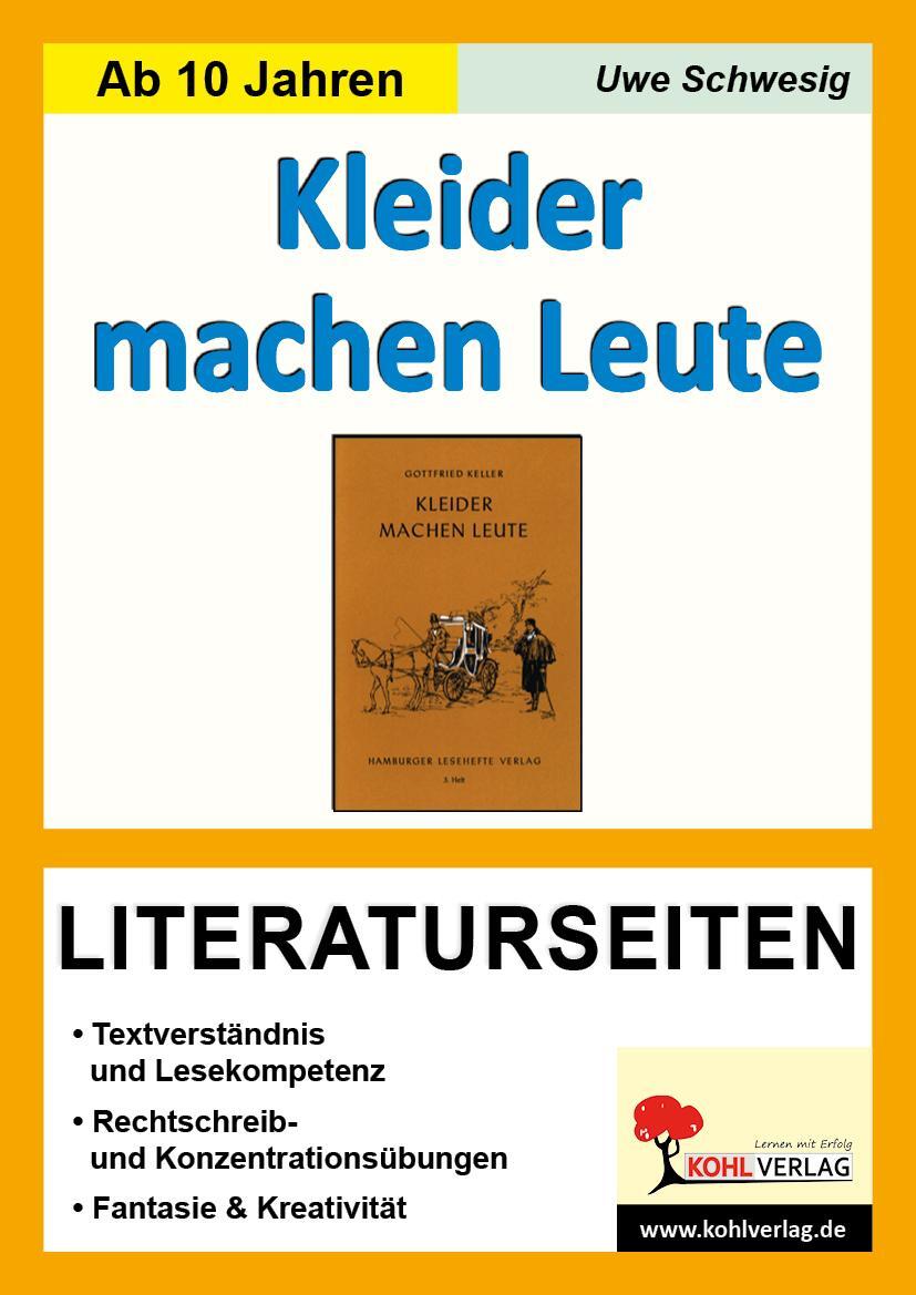Cover: 9783866321281 | Kleider machen Leute / Literaturseiten | Broschüre | Literaturseiten