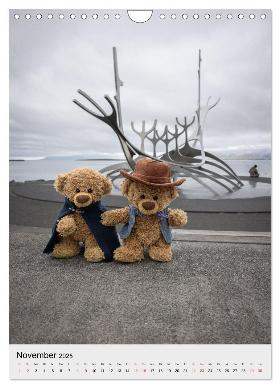 Bild: 9783457136959 | Travelling Teddy in Island (Wandkalender 2025 DIN A4 hoch),...