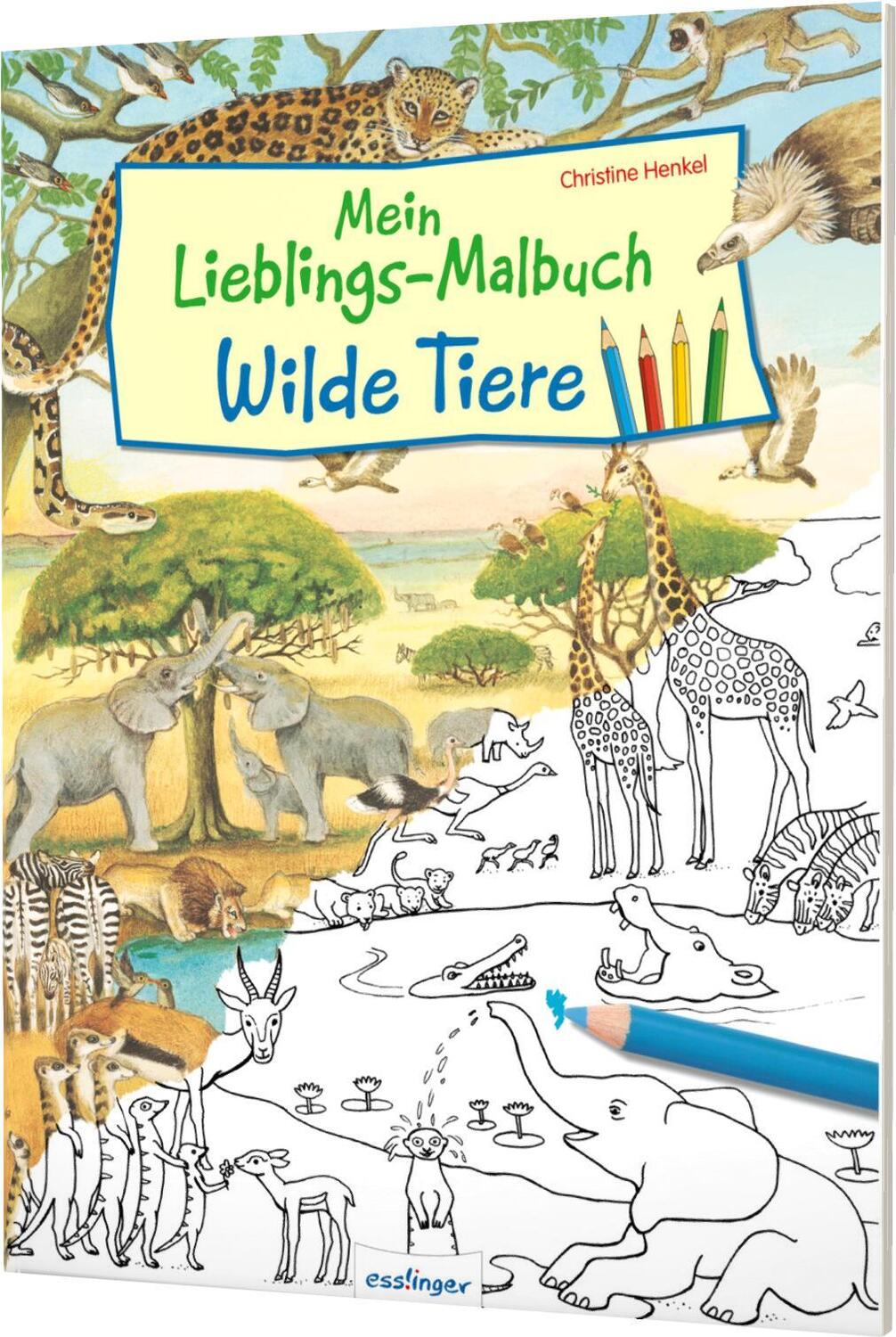 Cover: 9783480237036 | Mein Lieblings-Malbuch - Wilde Tiere | Christine Henkel | Taschenbuch
