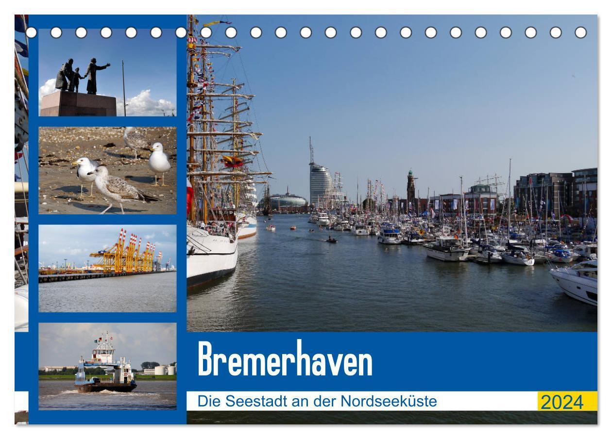 Cover: 9783383144028 | Bremerhaven. Die Seestadt an der Nordseeküste (Tischkalender 2024...