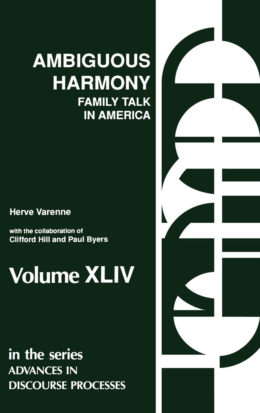 Cover: 9780893917630 | Ambiguous Harmony | Family Talk and Culture in America | Buch | 1992