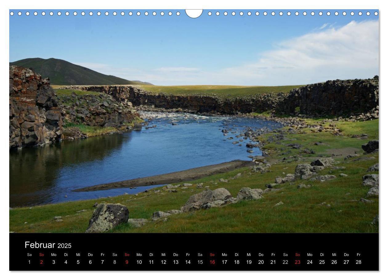 Bild: 9783435718610 | Einsame Mongolei (Wandkalender 2025 DIN A3 quer), CALVENDO...