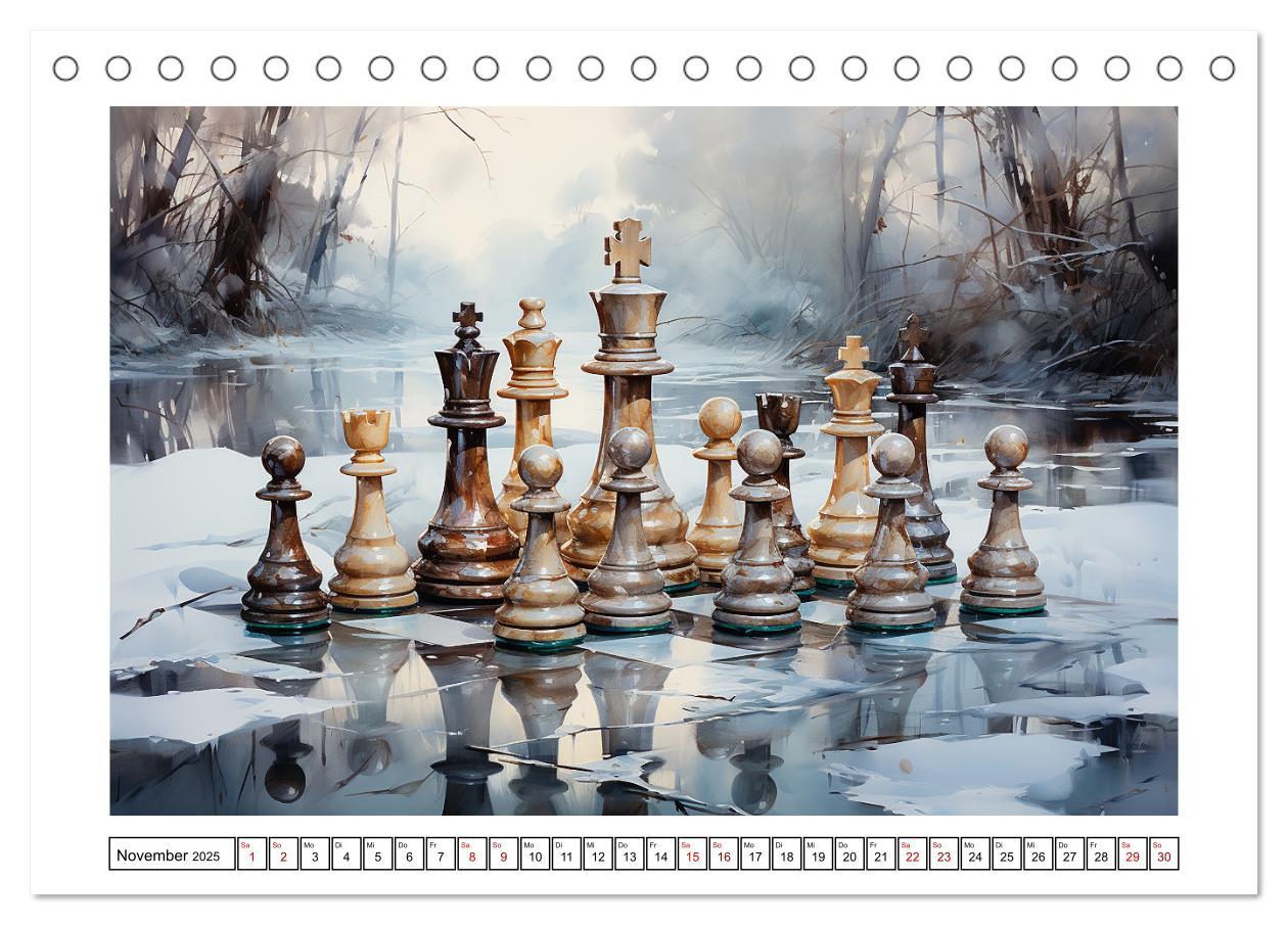 Bild: 9783383878503 | Schach Matt (Tischkalender 2025 DIN A5 quer), CALVENDO Monatskalender