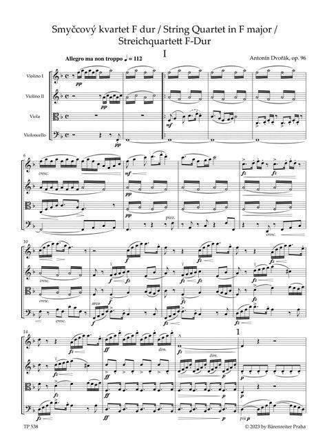 Bild: 9790260108967 | Streichquartett Nr. 12 F-Dur op. 96 "Amerikanisches Quartett" | Dvorák