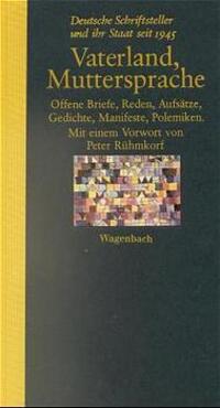 Cover: 9783803131102 | Vaterland, Muttersprache | Buch | 476 S. | Deutsch | 1994 | Wagenbach