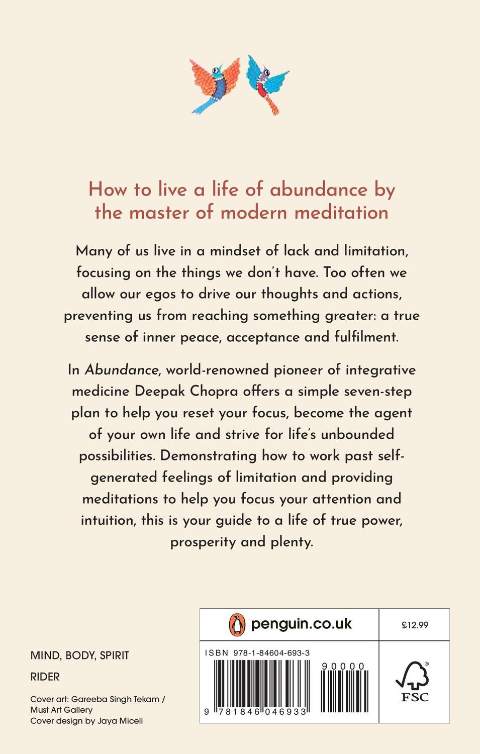 Rückseite: 9781846046933 | Abundance | The Inner Path To Wealth | Deepak Chopra | Taschenbuch