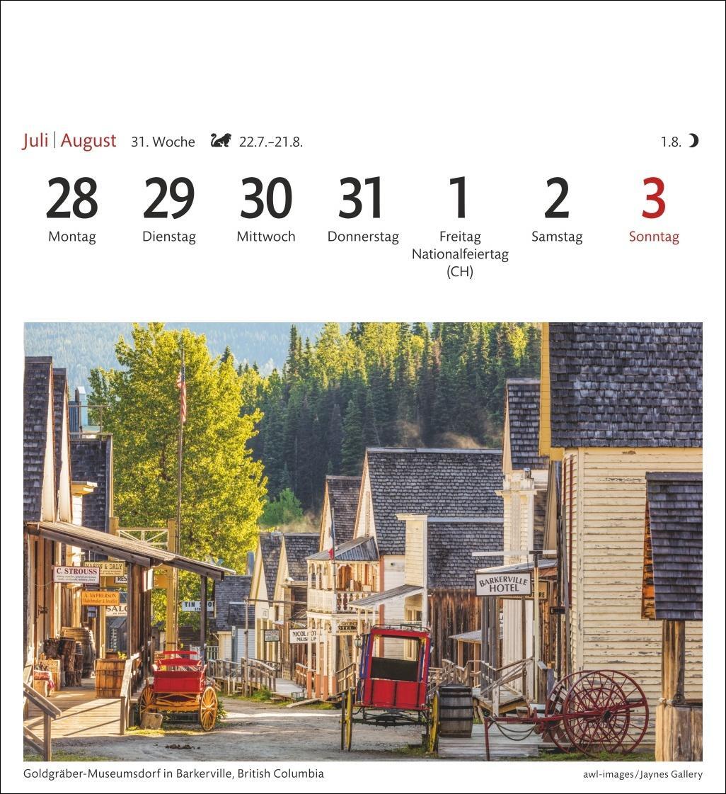 Bild: 9783840033391 | Kanada Sehnsuchtskalender 2025 - Wochenkalender mit 53 Postkarten