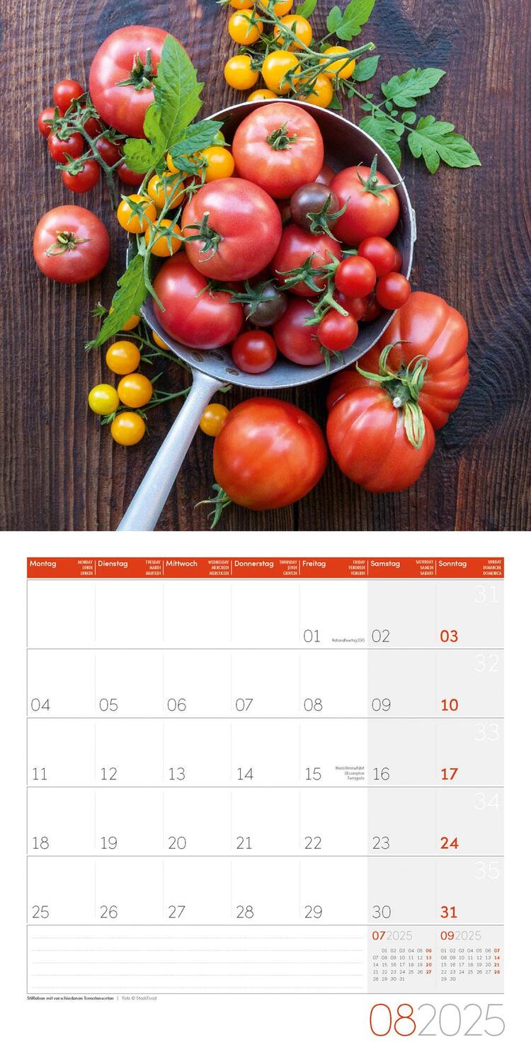 Bild: 9783838445298 | Food Kalender 2025 - 30x30 | Ackermann Kunstverlag | Kalender | 28 S.