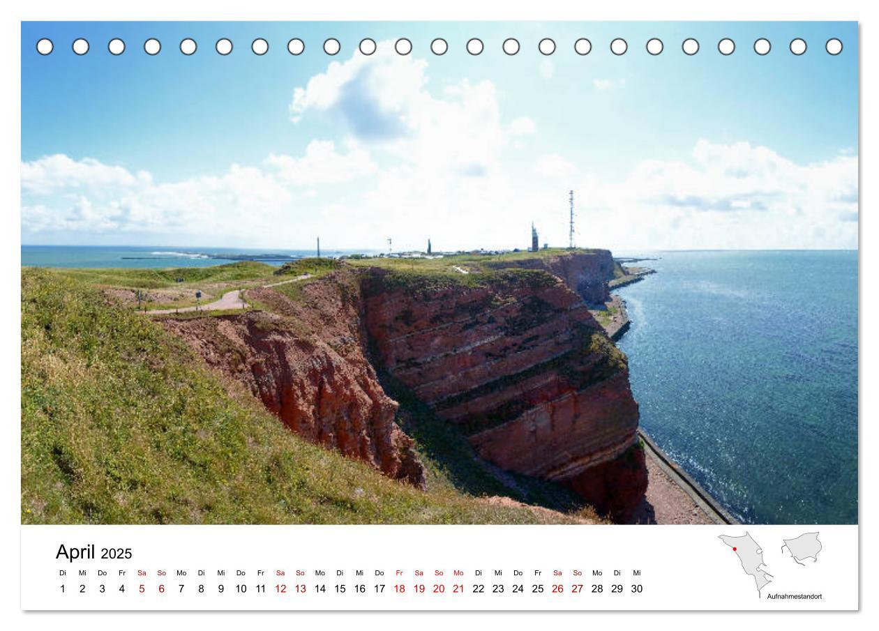 Bild: 9783435389254 | Mitreisekalender 2025 Helgoland (Tischkalender 2025 DIN A5 quer),...