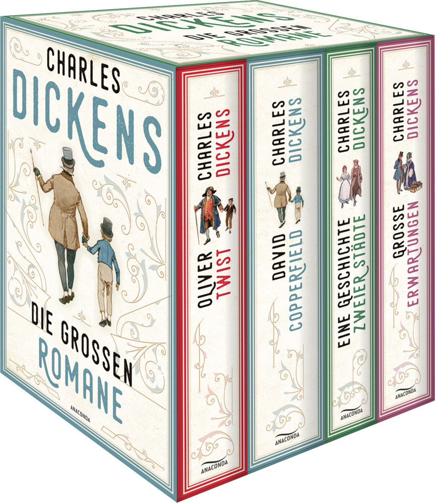 Cover: 9783730611791 | Dickens, Charles: Die großen Romane (4 Bände im Schuber: Oliver...