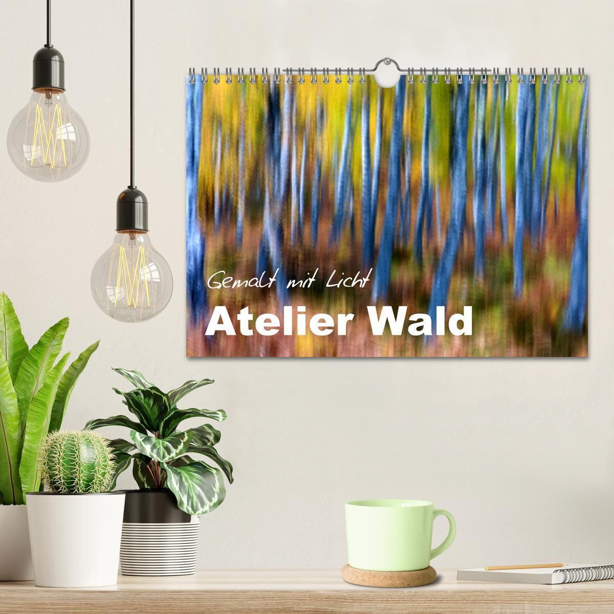 Bild: 9783435614776 | Atelier Wald - gemalt mit Licht (Wandkalender 2025 DIN A4 quer),...