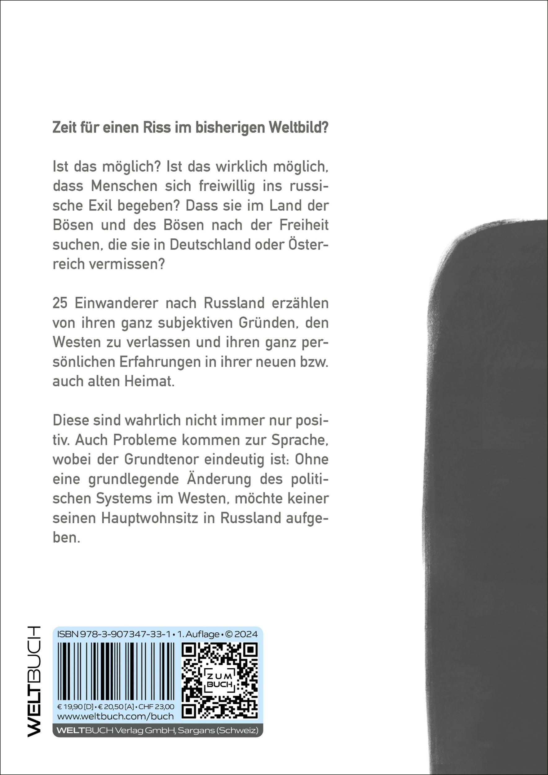 Rückseite: 9783907347331 | Im Russischen Exil | Andrea Drescher | Taschenbuch | 246 S. | Deutsch