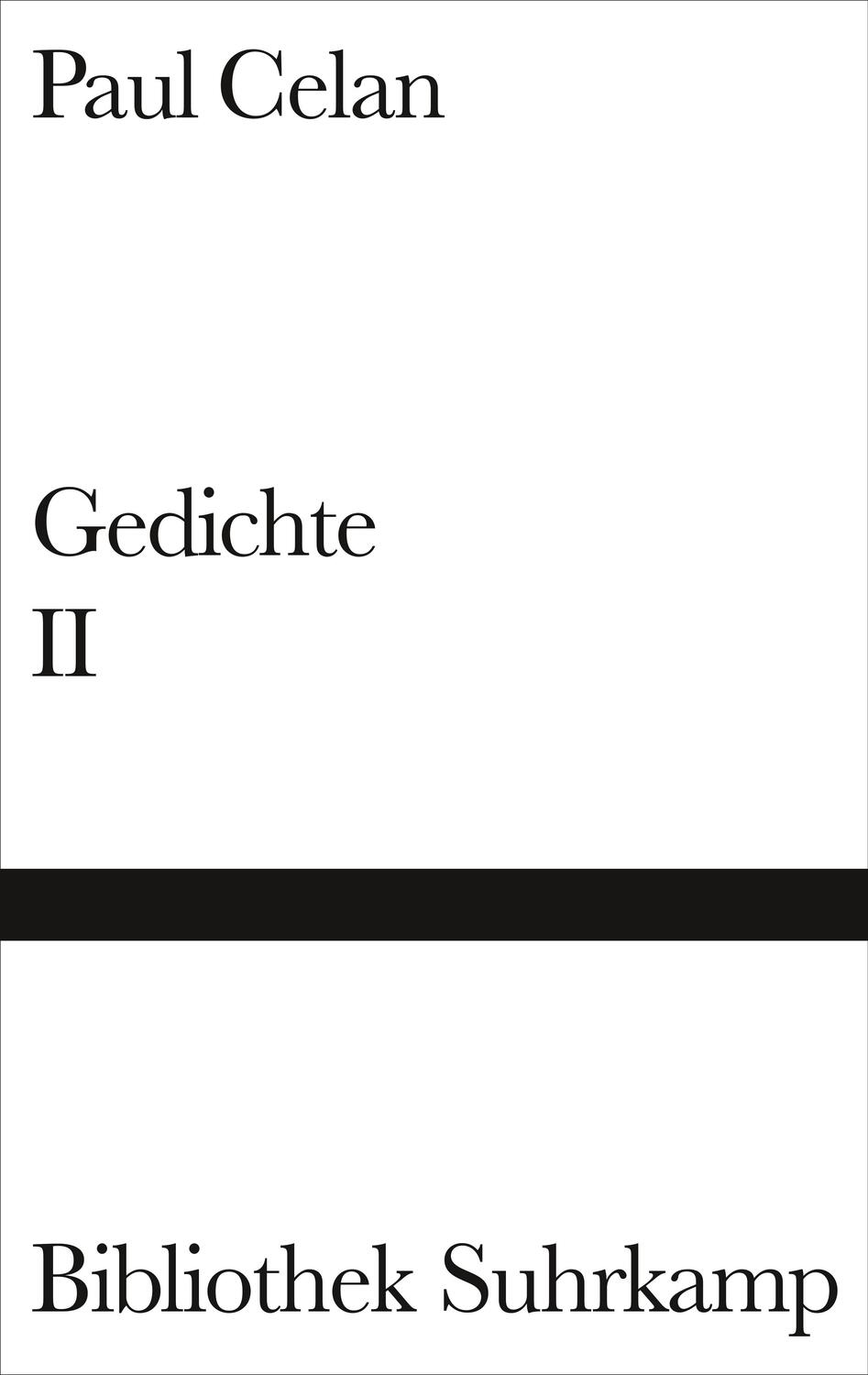 Cover: 9783518014134 | Gedichte 2 | Atemwende, Fadensonnen, Lichtzwang, Schneepart | Celan