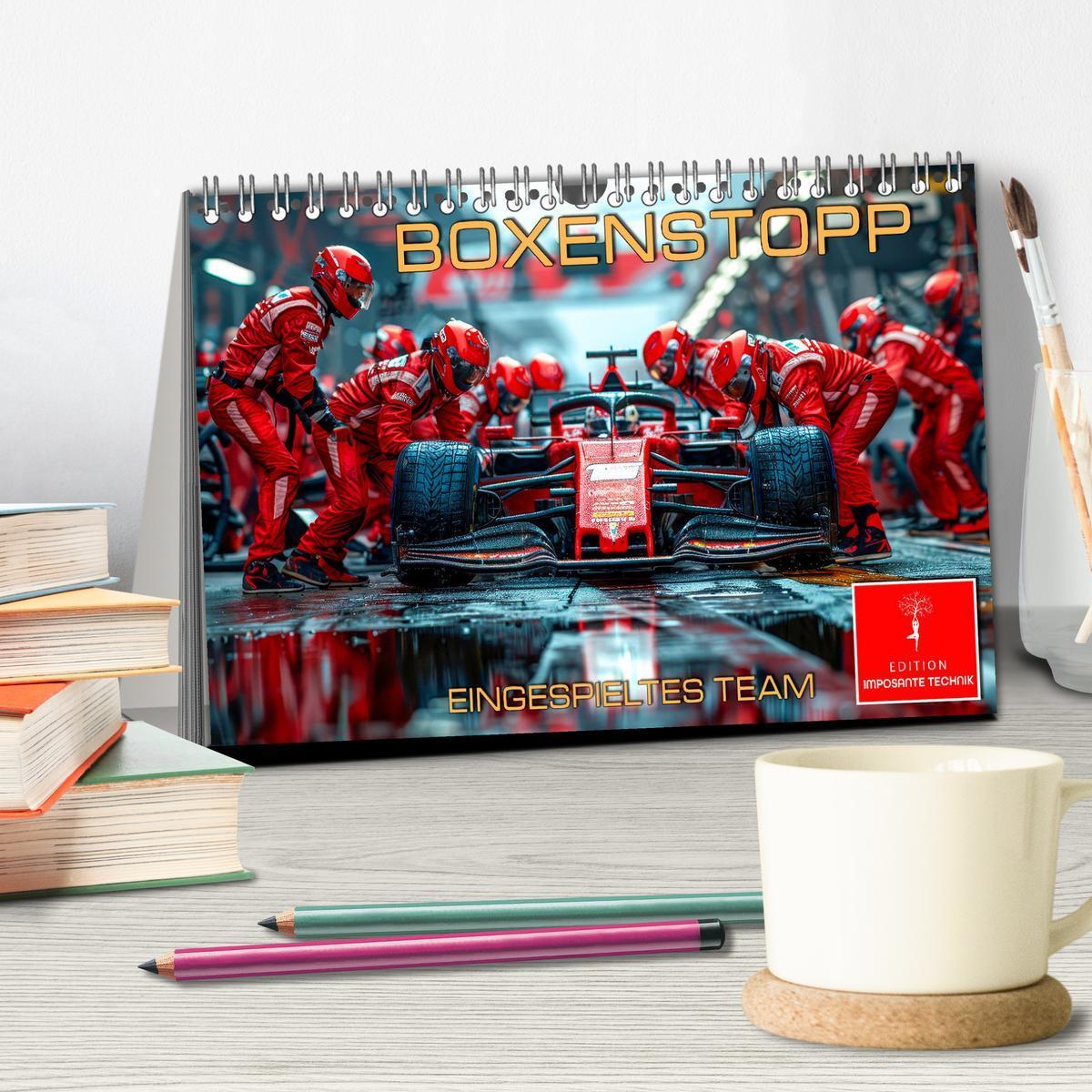 Bild: 9783383792328 | Boxenstopp - eingespieltes Team (Tischkalender 2025 DIN A5 quer),...