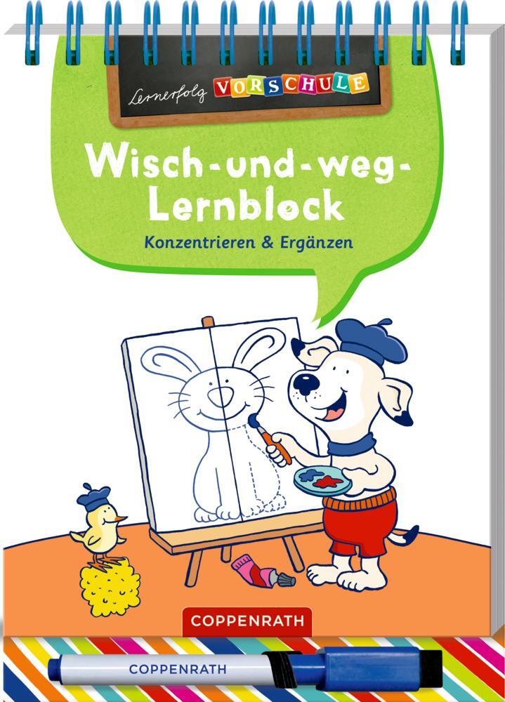 Cover: 9783649638360 | Wisch-und-weg-Lernblock | Konzentrieren & Ergänzen | Birgitt Carstens