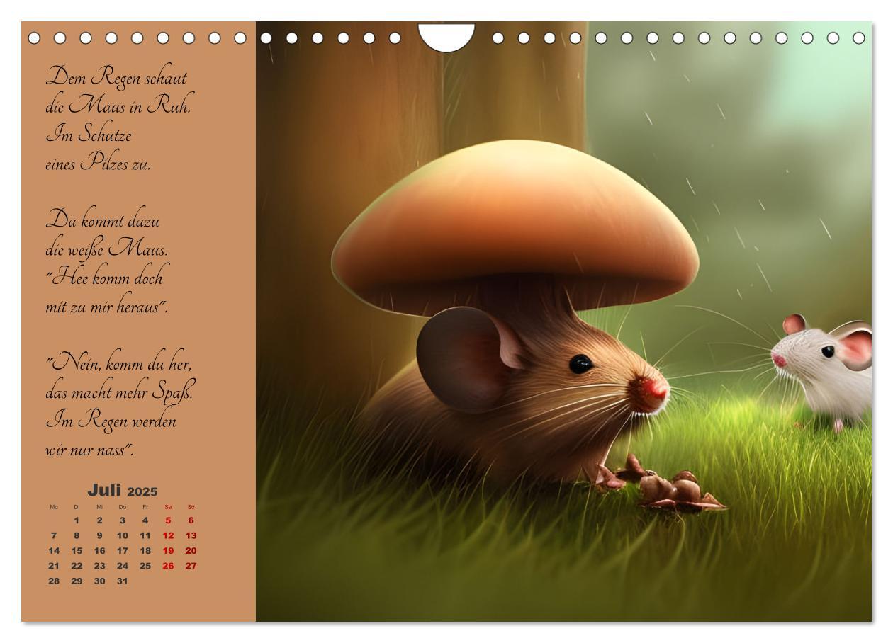 Bild: 9783383911088 | Der Maus Kalender (Wandkalender 2025 DIN A4 quer), CALVENDO...