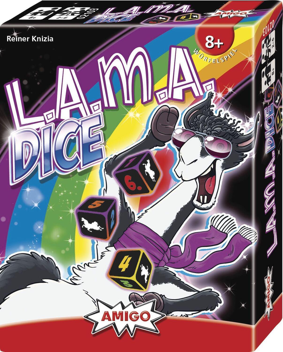 Cover: 4007396021035 | LAMA Dice | AMIGO Spiel Freizeit | Spiel | Deutsch | 2021 | Amigo