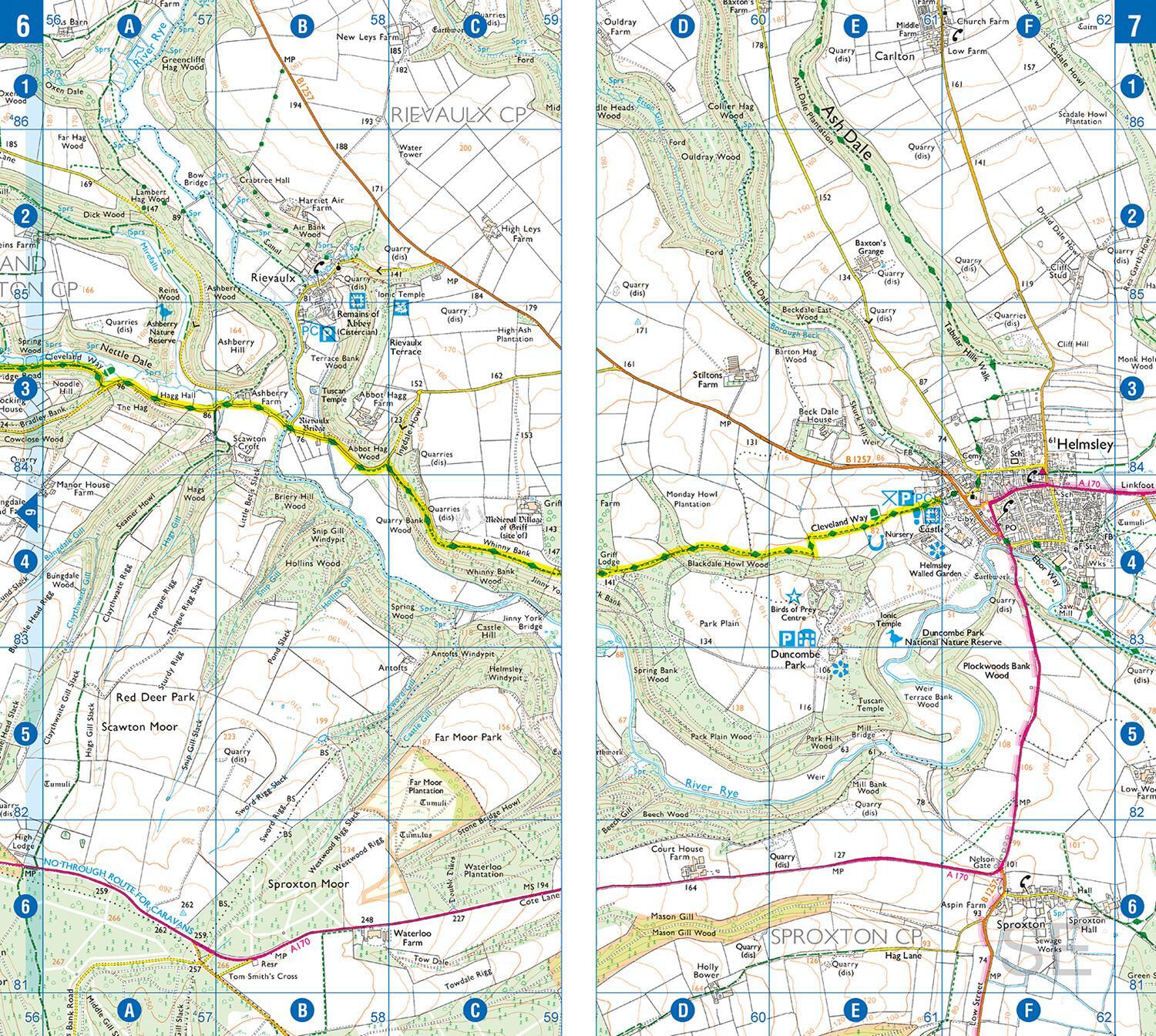 Bild: 9781782571964 | Cleveland Way National Trail Official Map | A-Z Maps | Taschenbuch