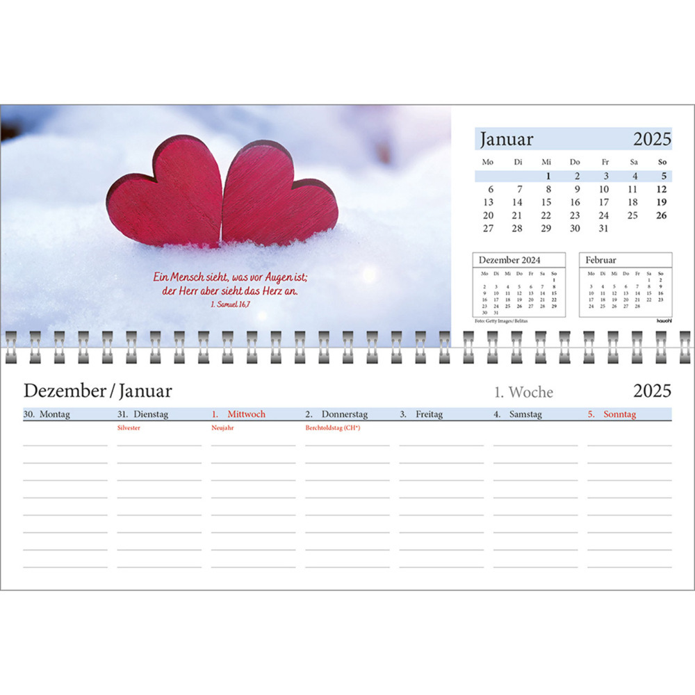 Bild: 9783754825457 | In deine Hand leg ich den Tag 2025 | Wochen-Tischkalender | Kalender