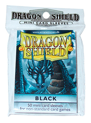 Cover: 5706569101022 | Dragon Shield Japanese size - Black (50 ct. in bag) | Dragon Shield!