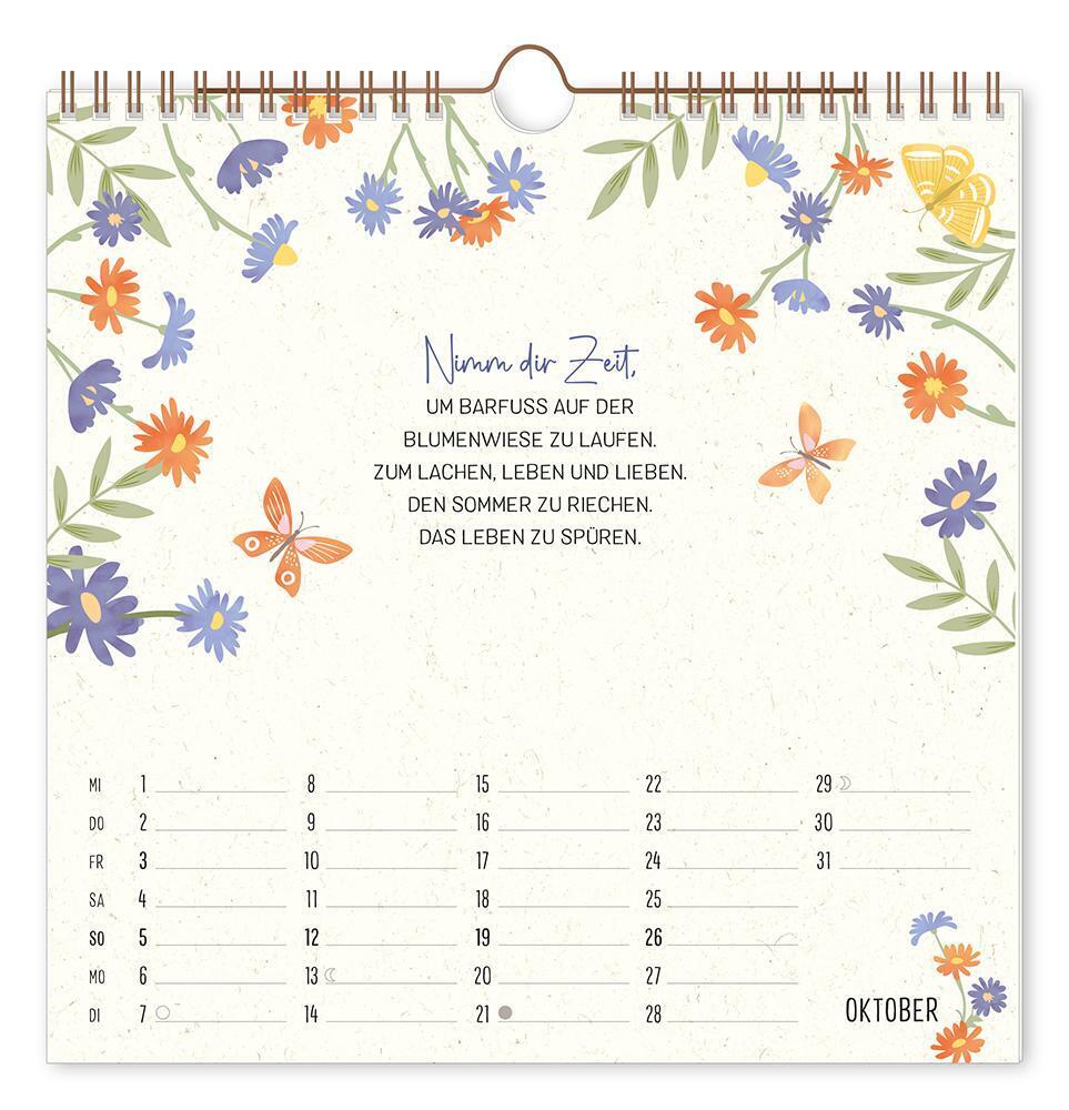 Bild: 9783986361242 | Wandkalender quadratisch 2025 Bee happy | Wandkalender | Original