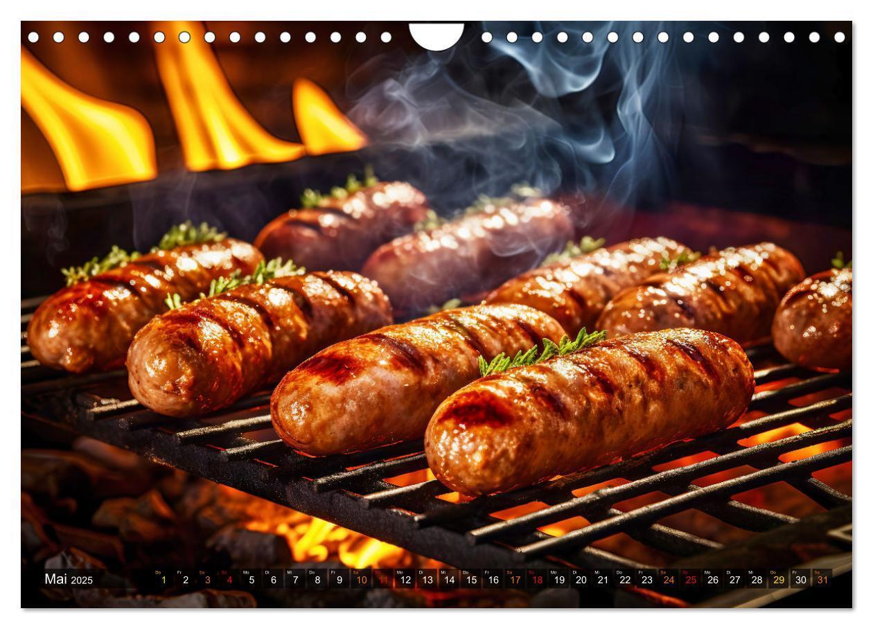 Bild: 9783383847509 | BBQ Feuerzauber - Grillkalender (Wandkalender 2025 DIN A4 quer),...