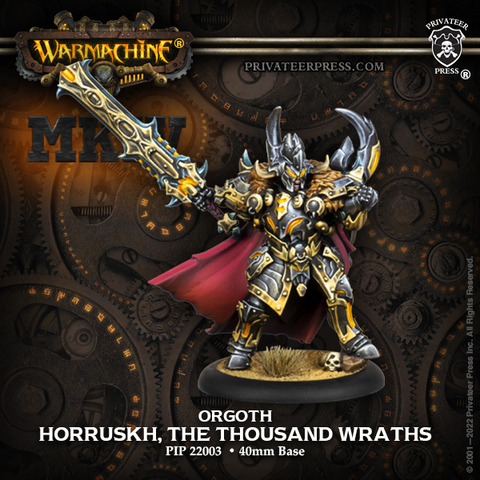 Cover: 875582028991 | Horruskh, The Thousand WrathsOrgoth WarcasterWARMACHINE: MKIV...