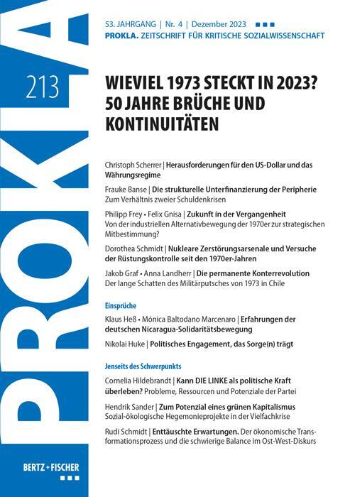 Cover: 9783865059130 | Wieviel 1973 steckt in 2023? 50 Jahre Brüche und Kontinuitäten | Buch