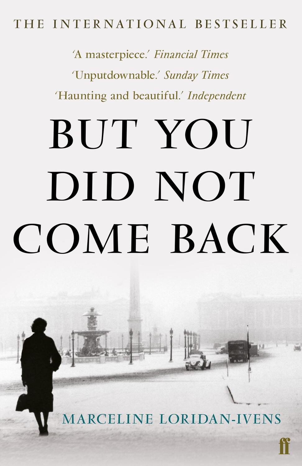 Cover: 9780571328024 | But You Did Not Come Back | Marceline Loridan-Ivens | Taschenbuch