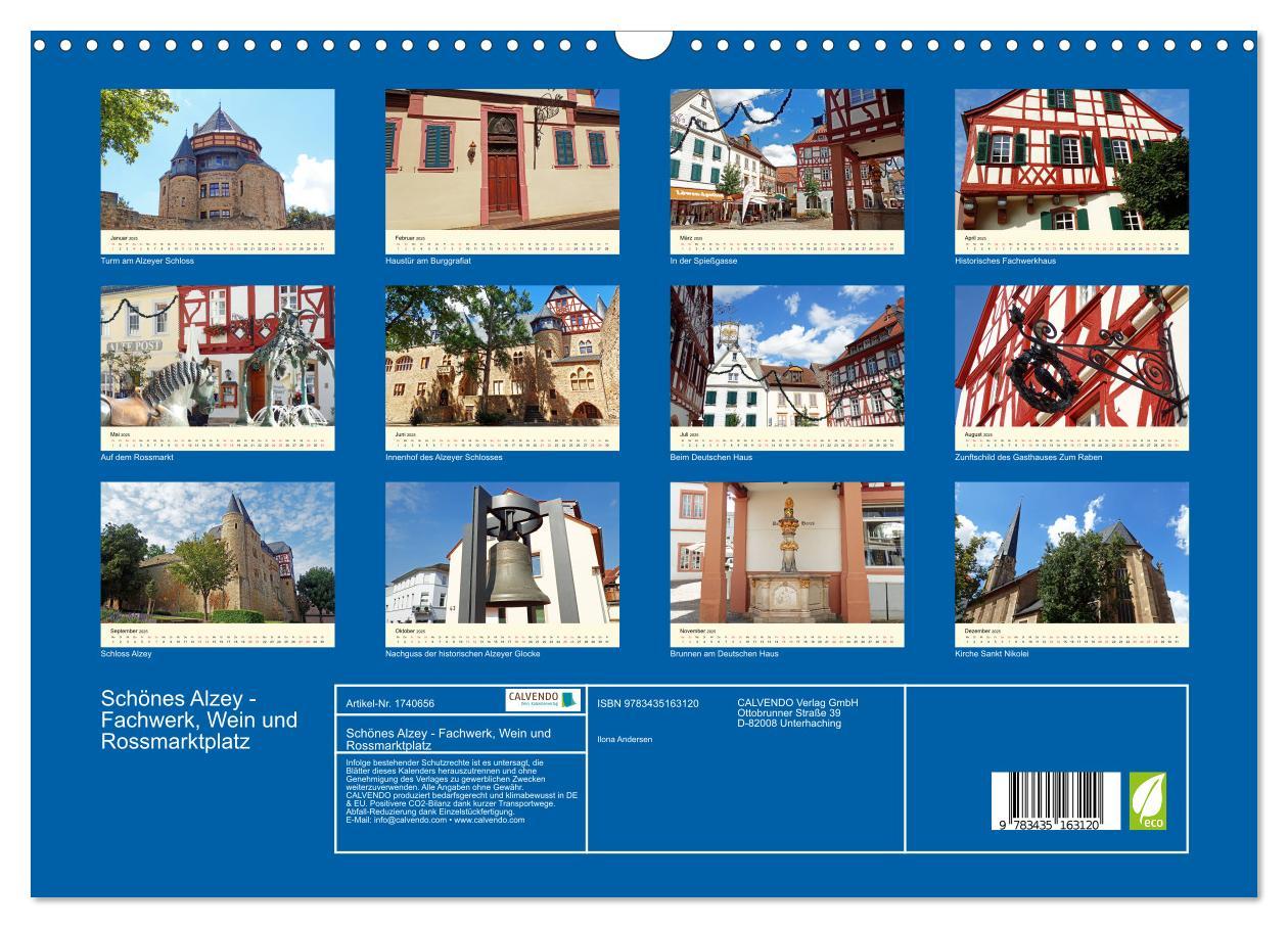 Bild: 9783435163120 | Schönes Alzey - Fachwerk, Wein und Rossmarktplatz (Wandkalender...