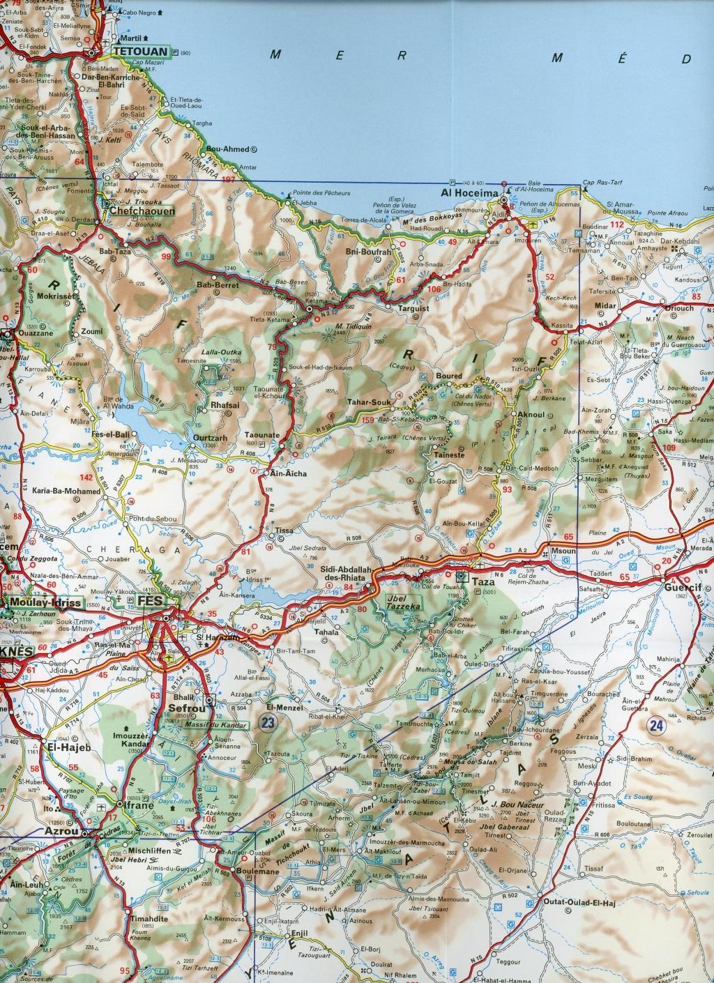 Bild: 9782067219076 | Michelin Nationalkarte Marokko 1 : 1.000 000 | Michelin | (Land-)Karte