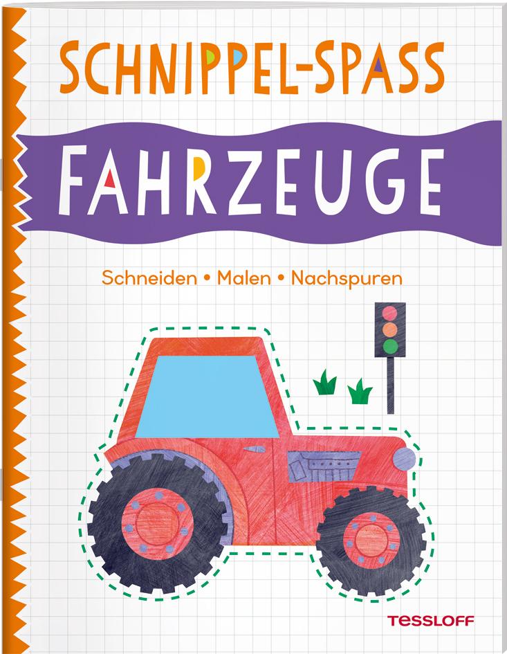 Cover: 9783788646790 | Schnippel-Spaß. Fahrzeuge. Schneiden - Malen - Nachspuren | Lott