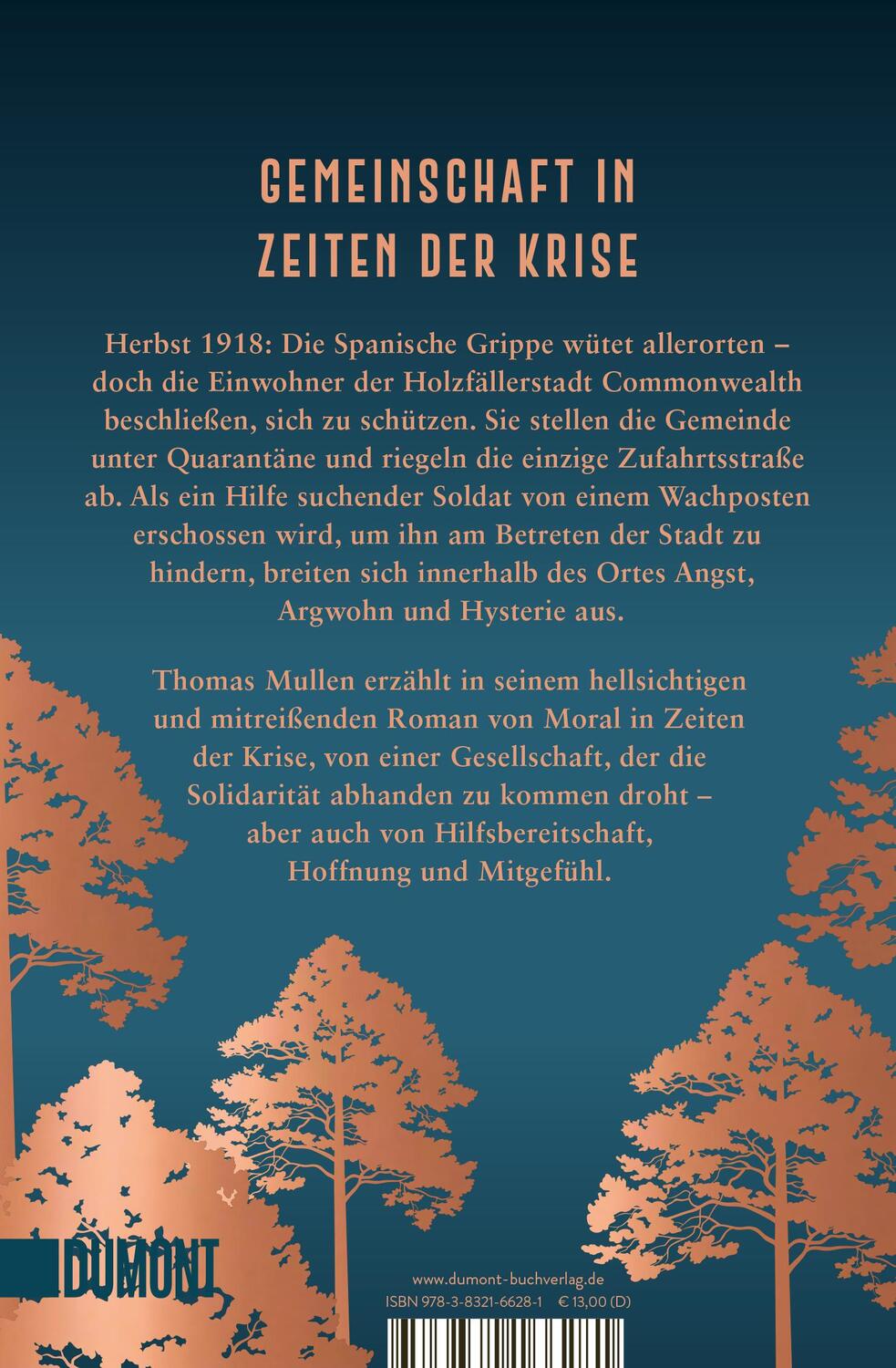 Rückseite: 9783832166281 | Die Stadt am Ende der Welt | Roman | Thomas Mullen | Taschenbuch