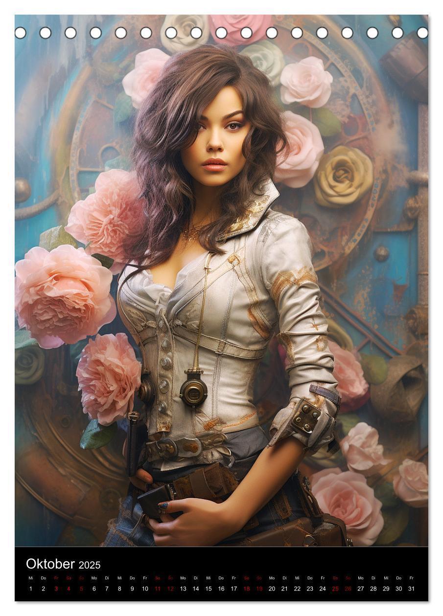 Bild: 9783435865666 | Steampunk. Faszinierend schöne Frauenportraits (Tischkalender 2025...